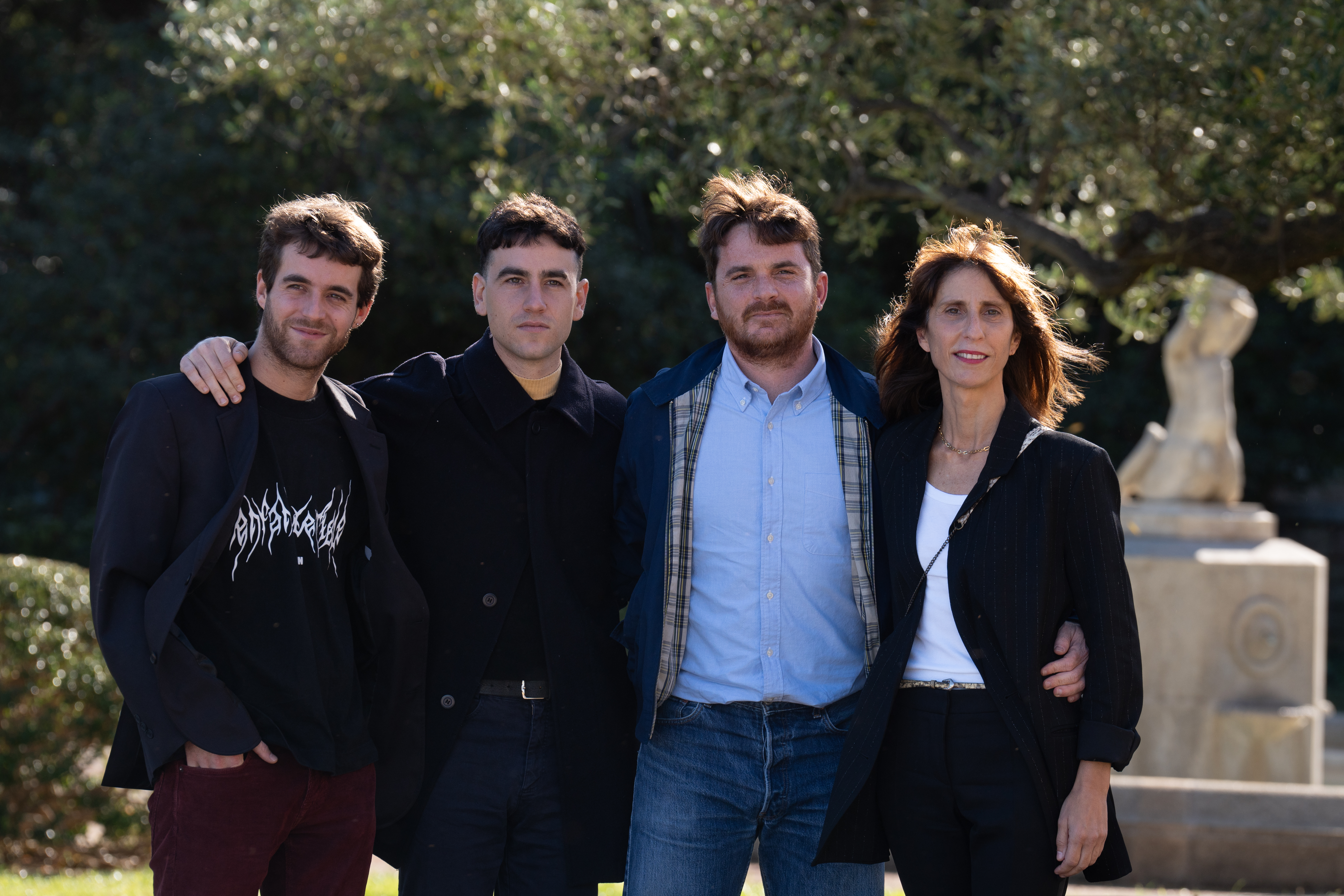 Part of the team from the series of 'The Route' at the Ondas 2023 Awards meeting