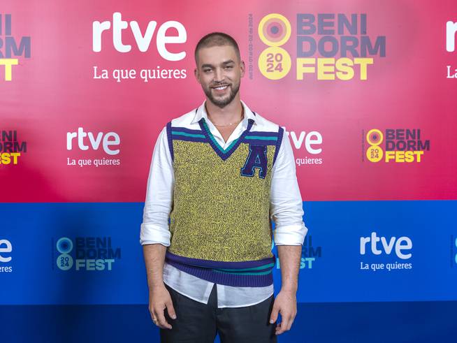 st. Pedro at the presentation of Benidorm Fest 2024