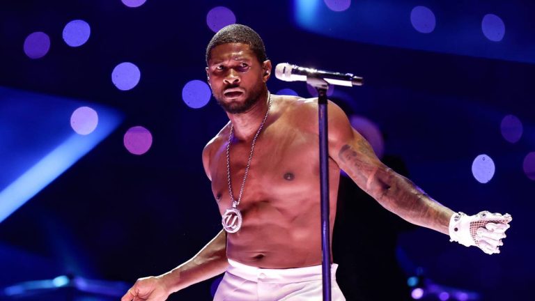 Taylor Swift and Beyoncé don't make it easy for Usher to shine at his Super Bowl performance