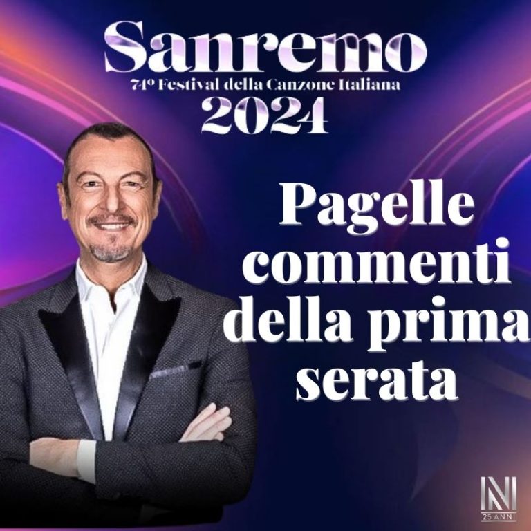 SANREMO 2024: report cards and comments from the first evening (live)