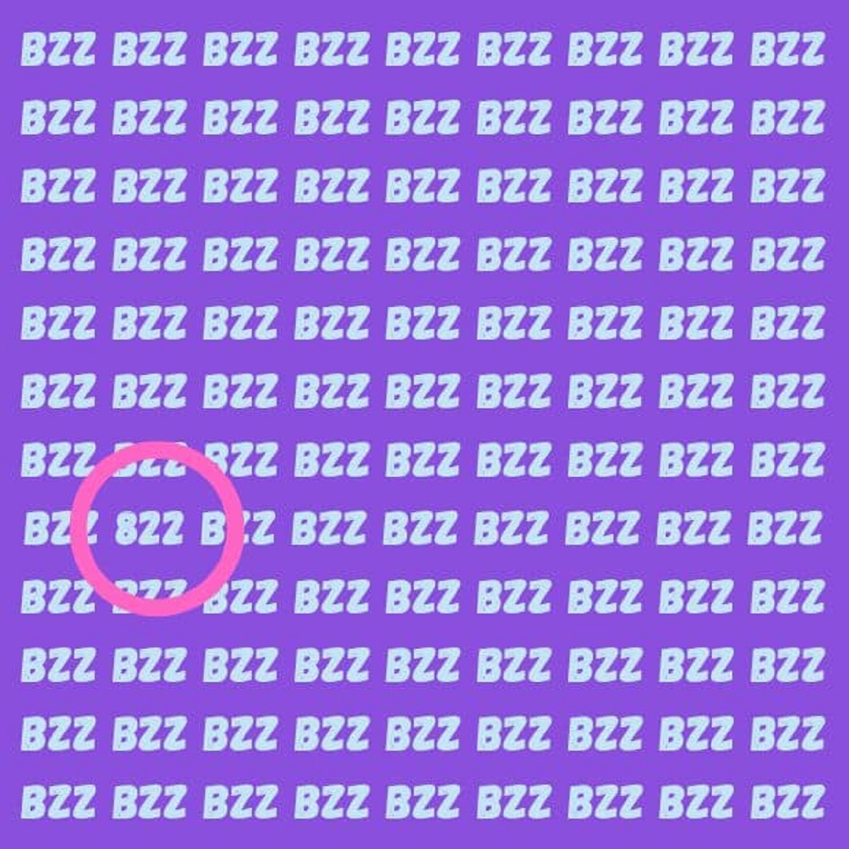 Visual Puzzle: Can You Find 822 Among BZZ in Less Than 15 Seconds? Test ...