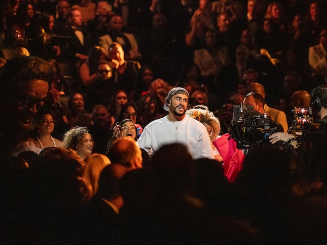 Bad Bunny in his performance during the 2023 Grammy