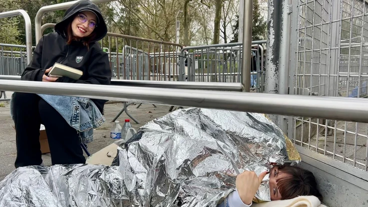 Fans of Pierre de Garnier at the Zenith in Paris, Friday March 28, 2025