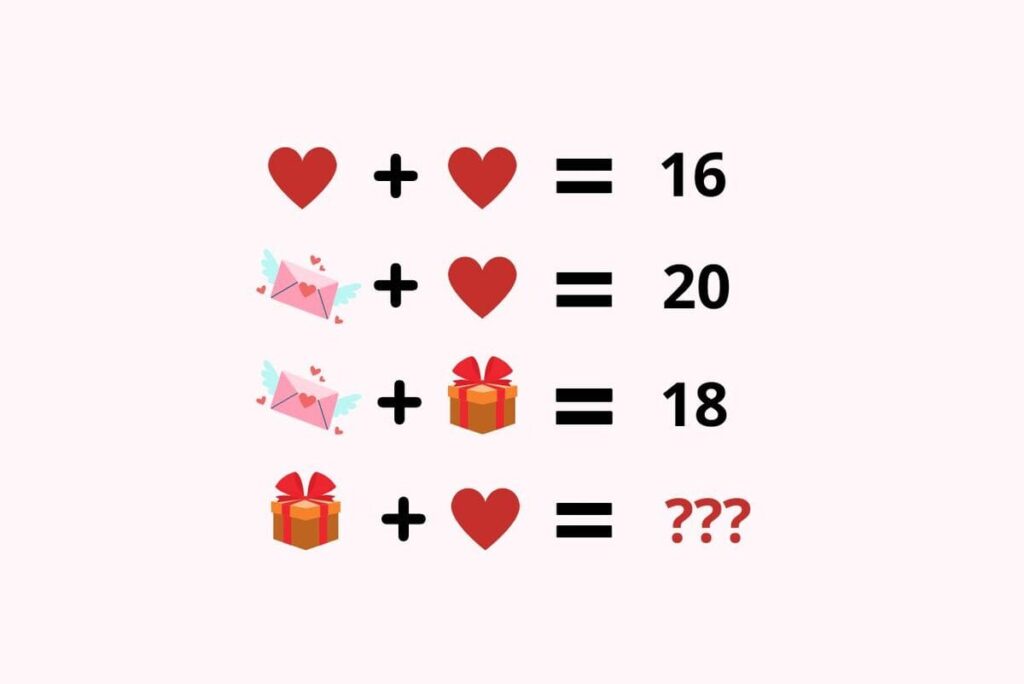 solve this beginner-level heart-shaped math challenge