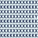 can you spot the hidden letter among Xs and Ks?