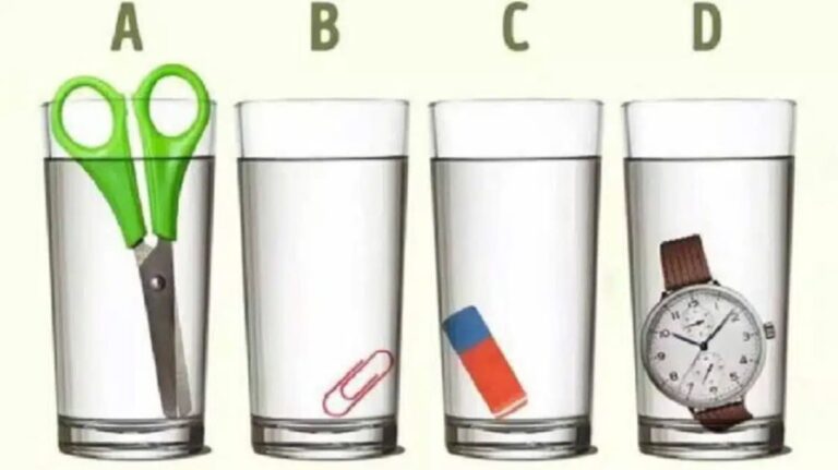 can you figure out which glass has the most water?