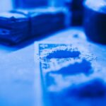 He put his finger in the bag