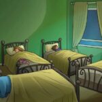 Only a real detective can spot which child sneaked out at night