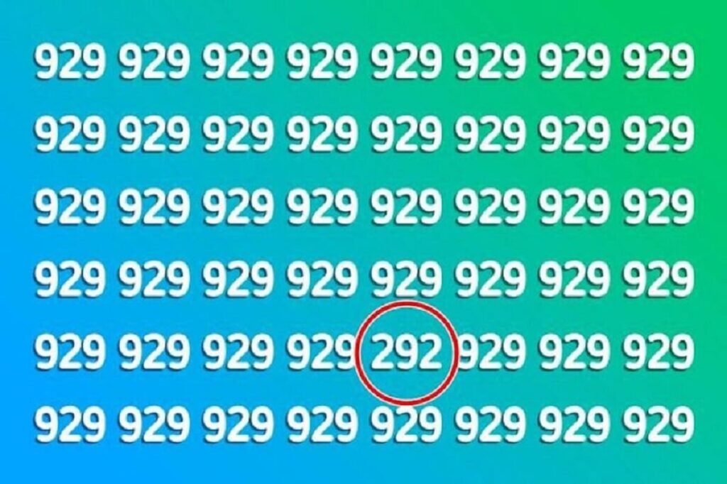 Emplacement du nombre 292