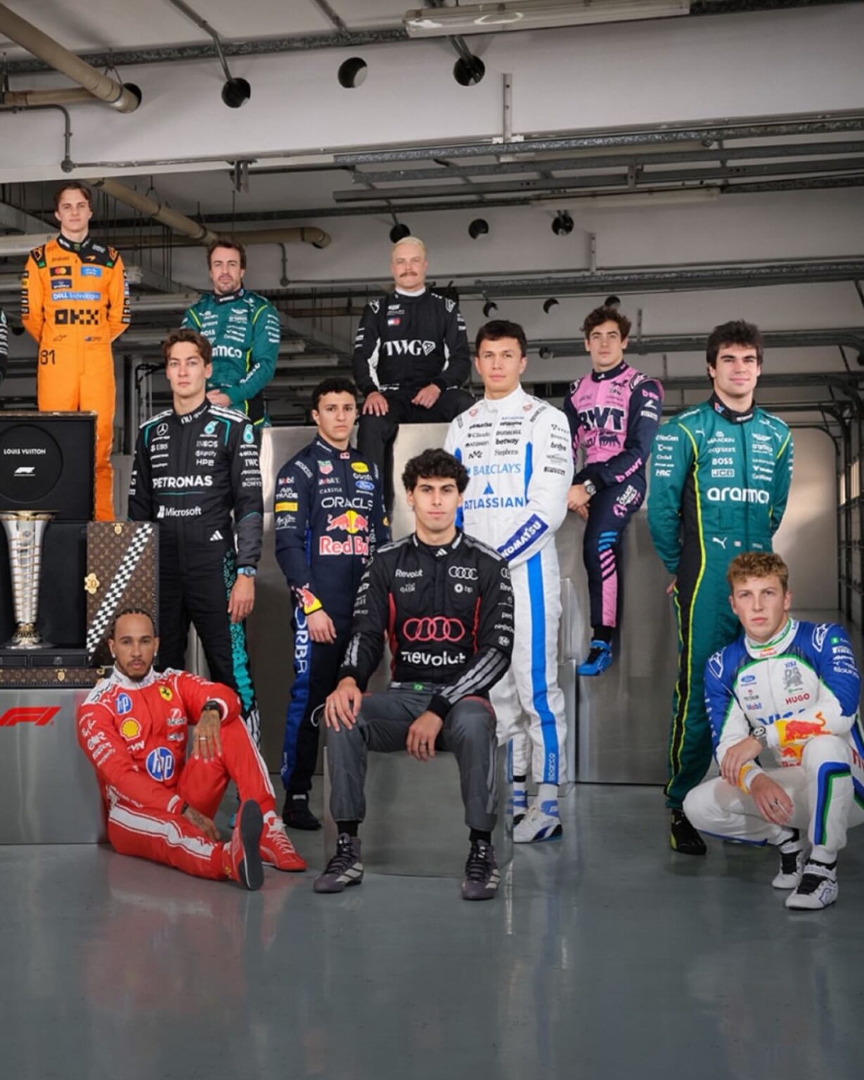Louis Vuitton brought together all 22 Formula 1 drivers