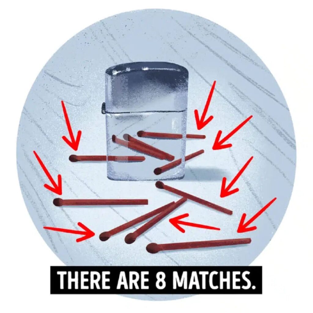 How many matches do you really see