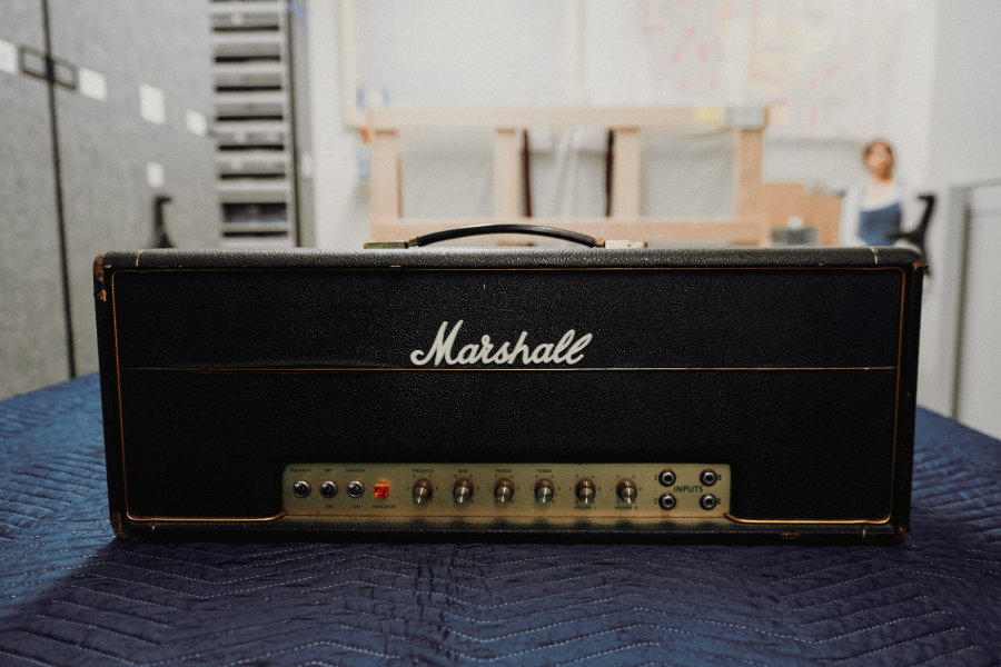 Jimi Hendrix's Marshall head amp at MoPOP