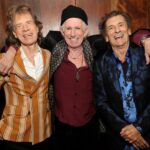 Mick Jagger, Keith Richards et Ronnie Wood au lancement de l