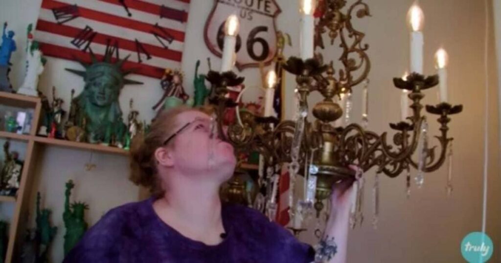 She fell in love with a chandelier