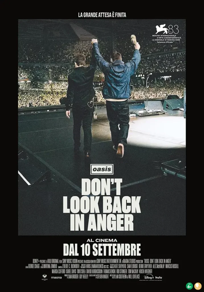 OASIS: “Don't Look Back In Anger” the movie poster